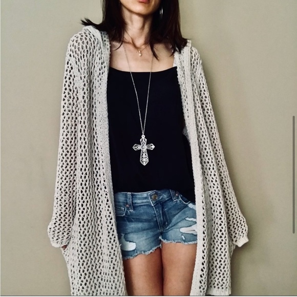 Brand new knit hoodie cardigan - Picture 5 of 9